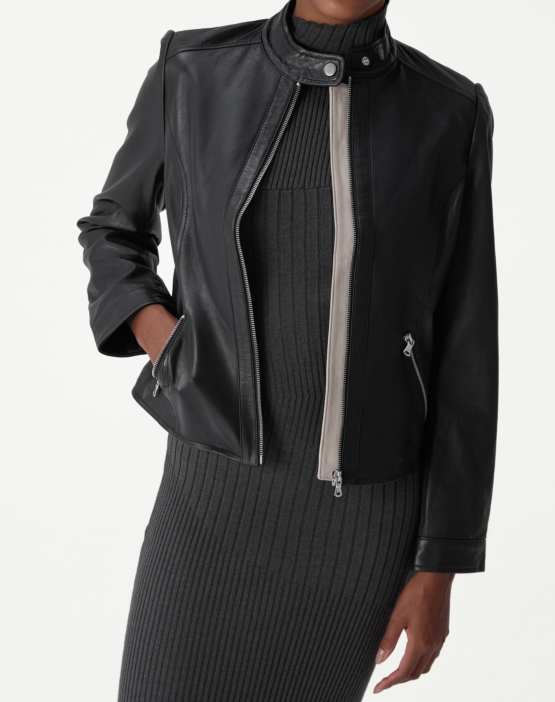 Jaqueta Couro Pelica Essential - Preto