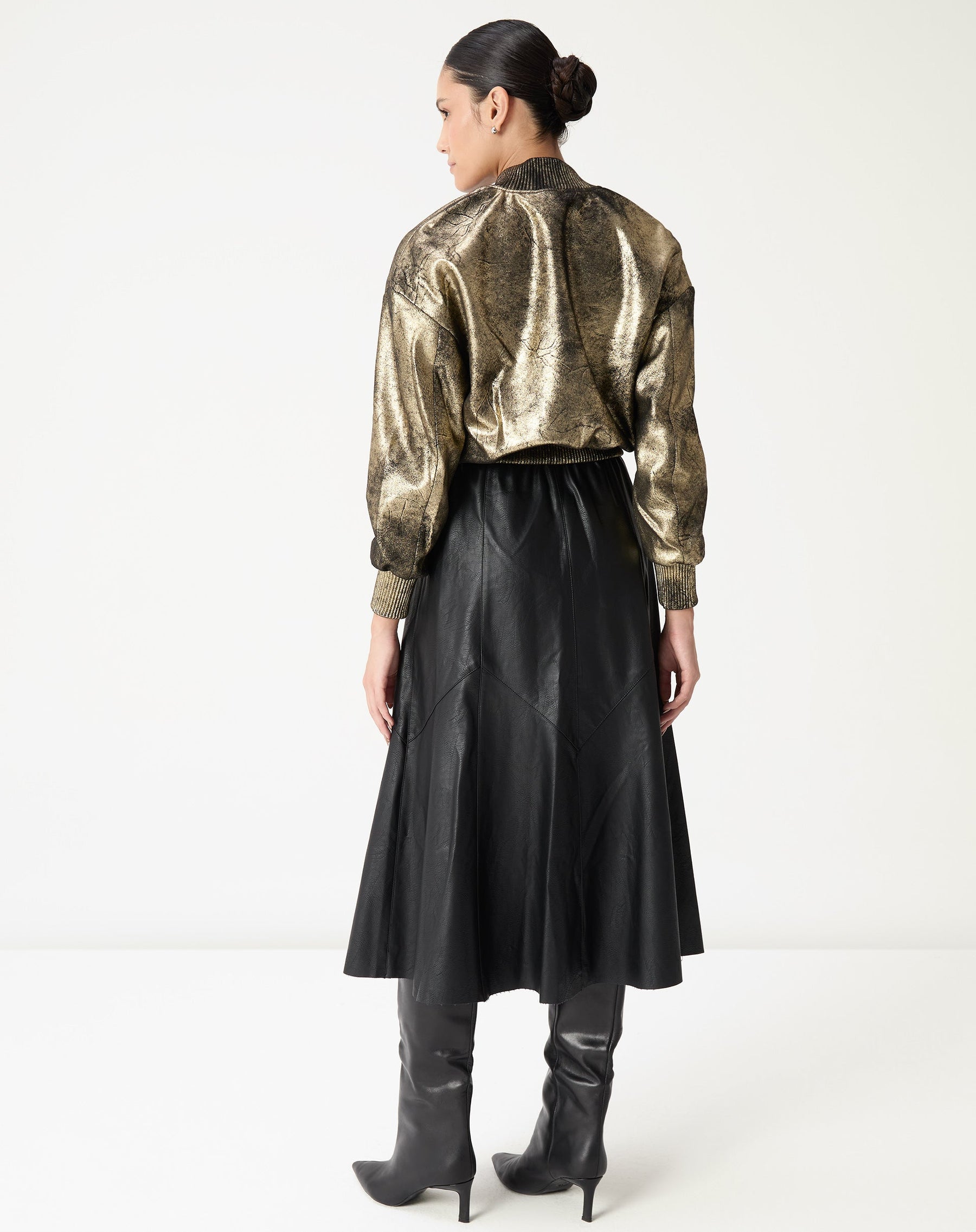 Saia Midi Statement - Preto