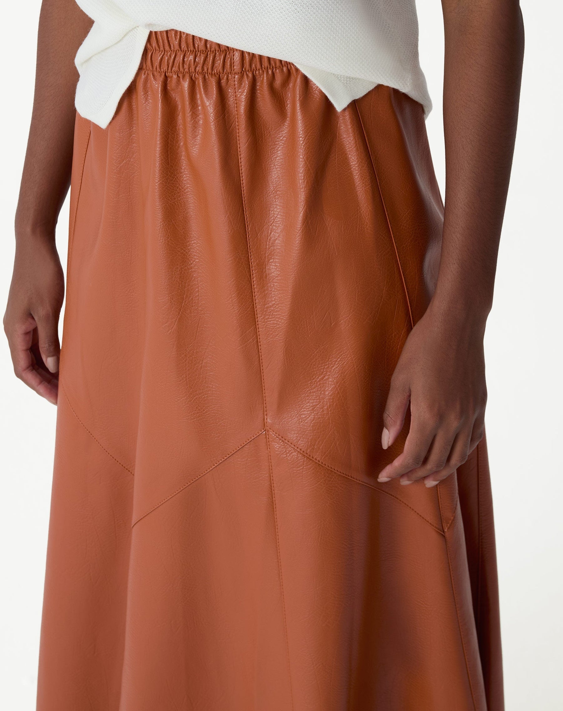 Saia Midi Statement - Caramelo