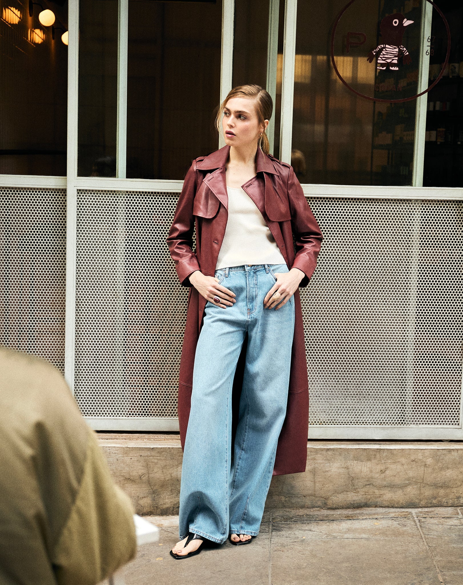 CALÇA JEANS WIDE CINTURA ALTA - AZUL CLARO