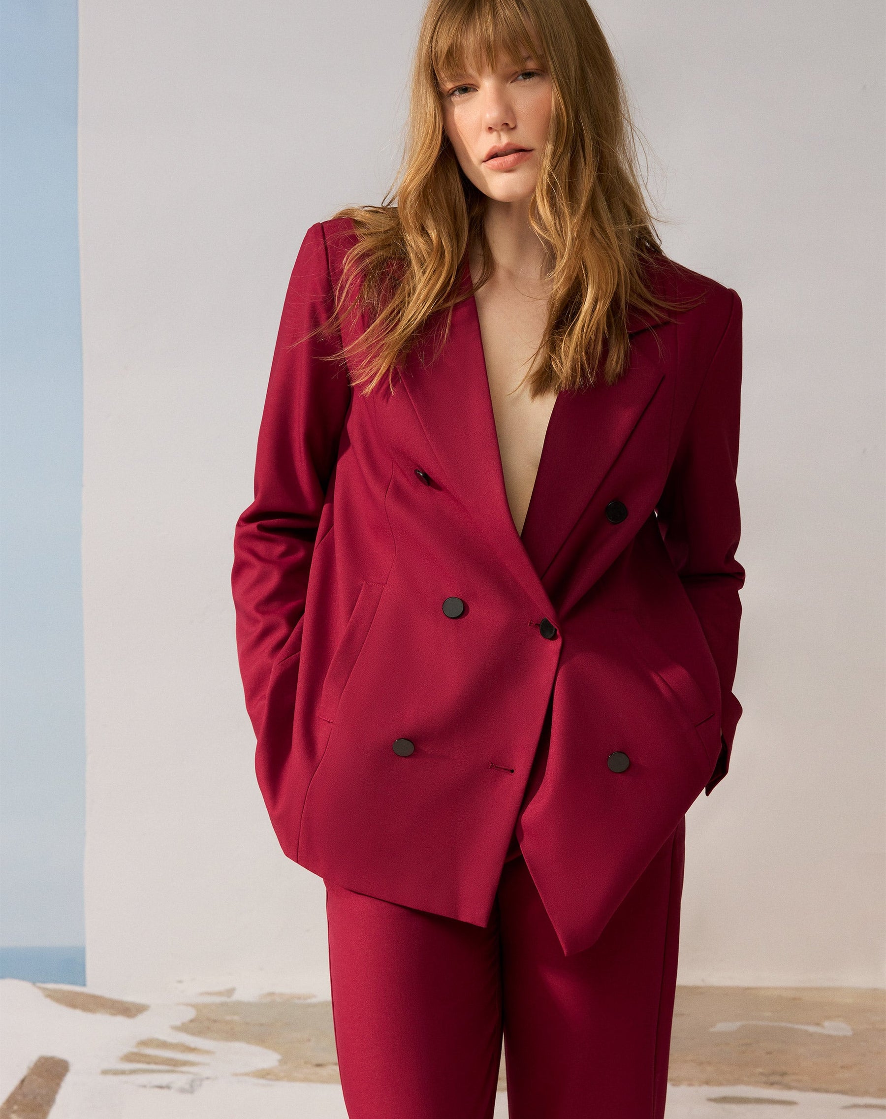 BLAZER OVERSIZED - VINHO