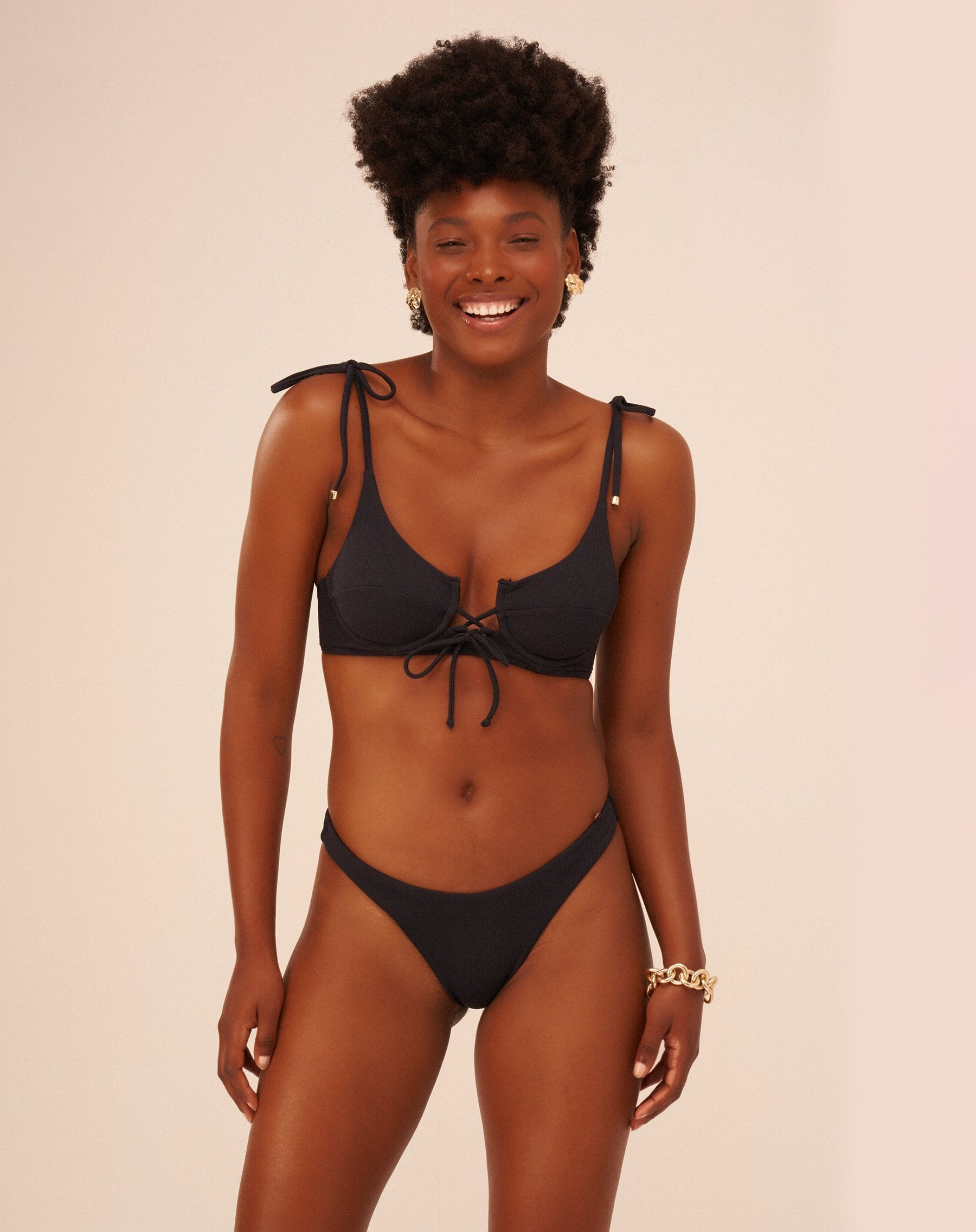 Calcinha Korina Luz da Manhã Preto - Preto