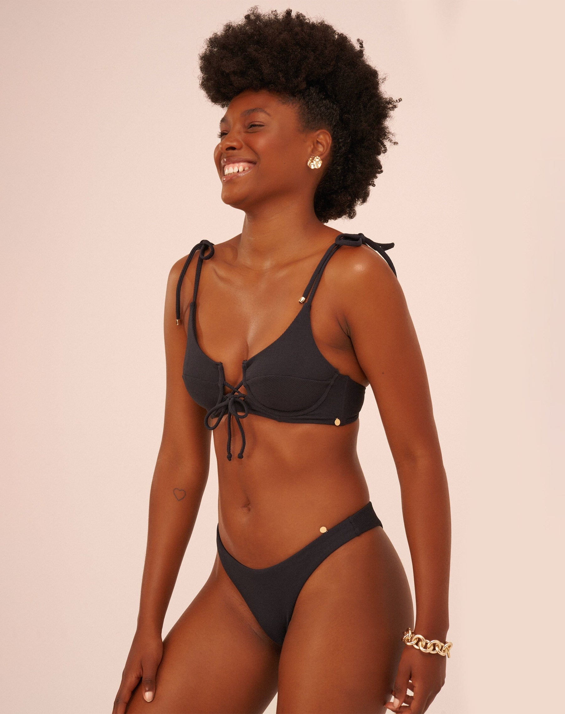 Calcinha Korina Luz da Manhã Preto - Preto