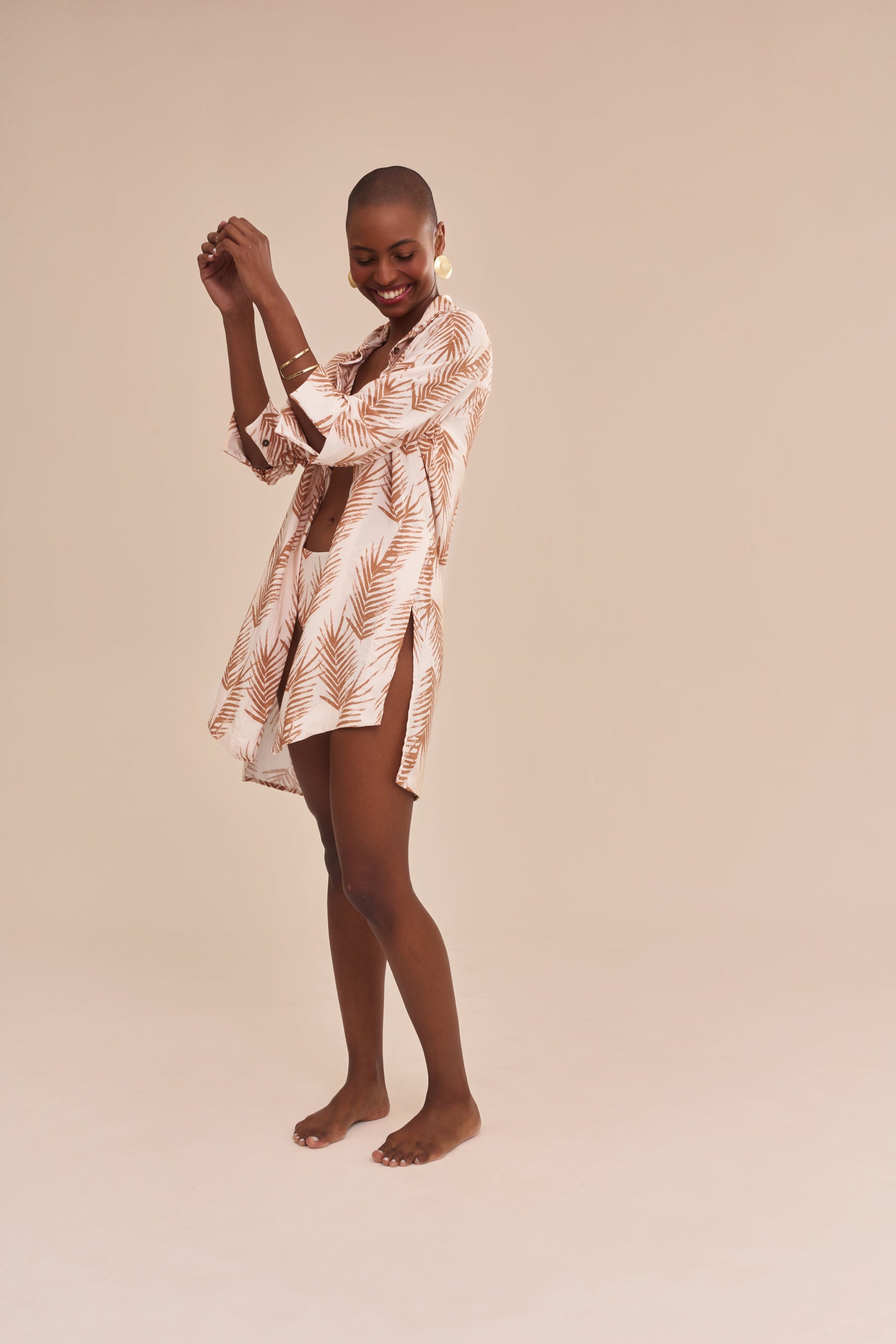 CAMISÃO PALMS AREIA - BEGE