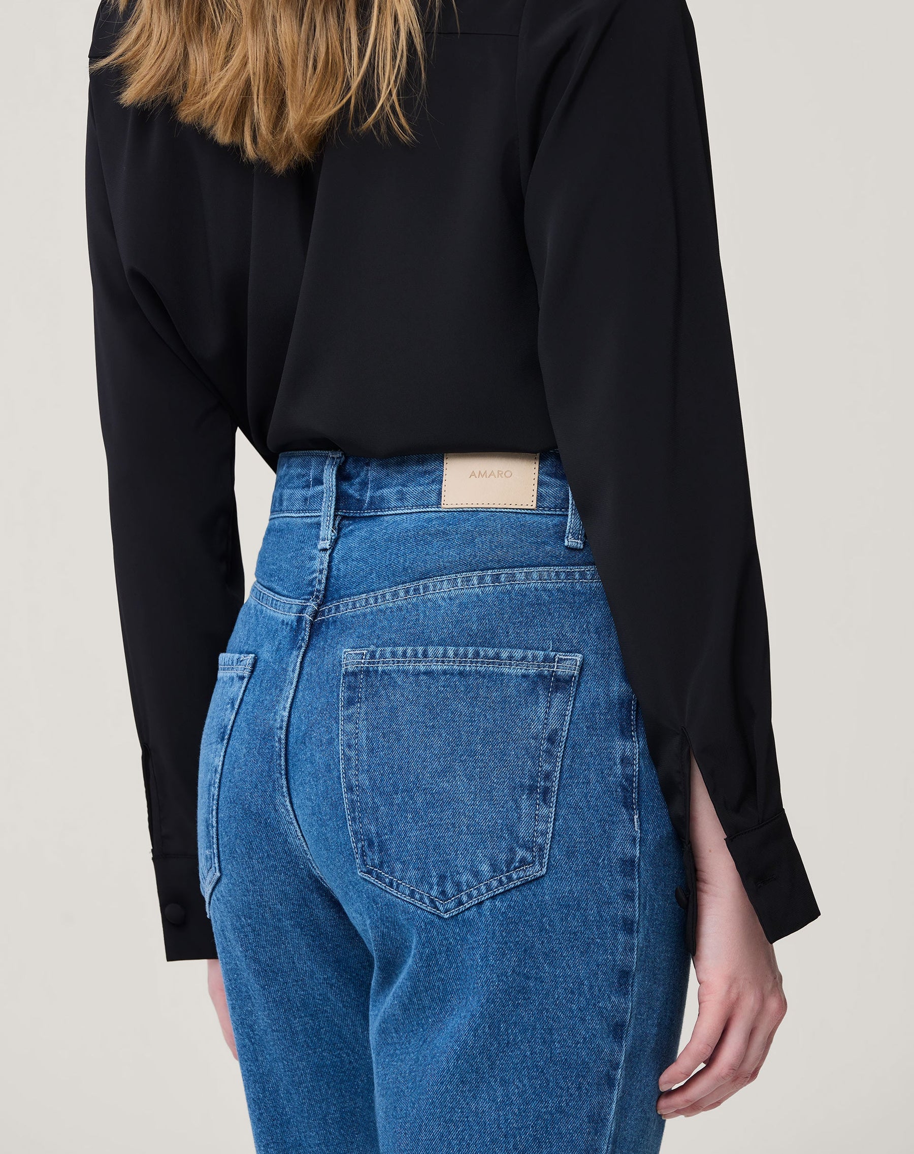 CALÇA JEANS SLIM CINTURA ALTA - AZUL CLARO