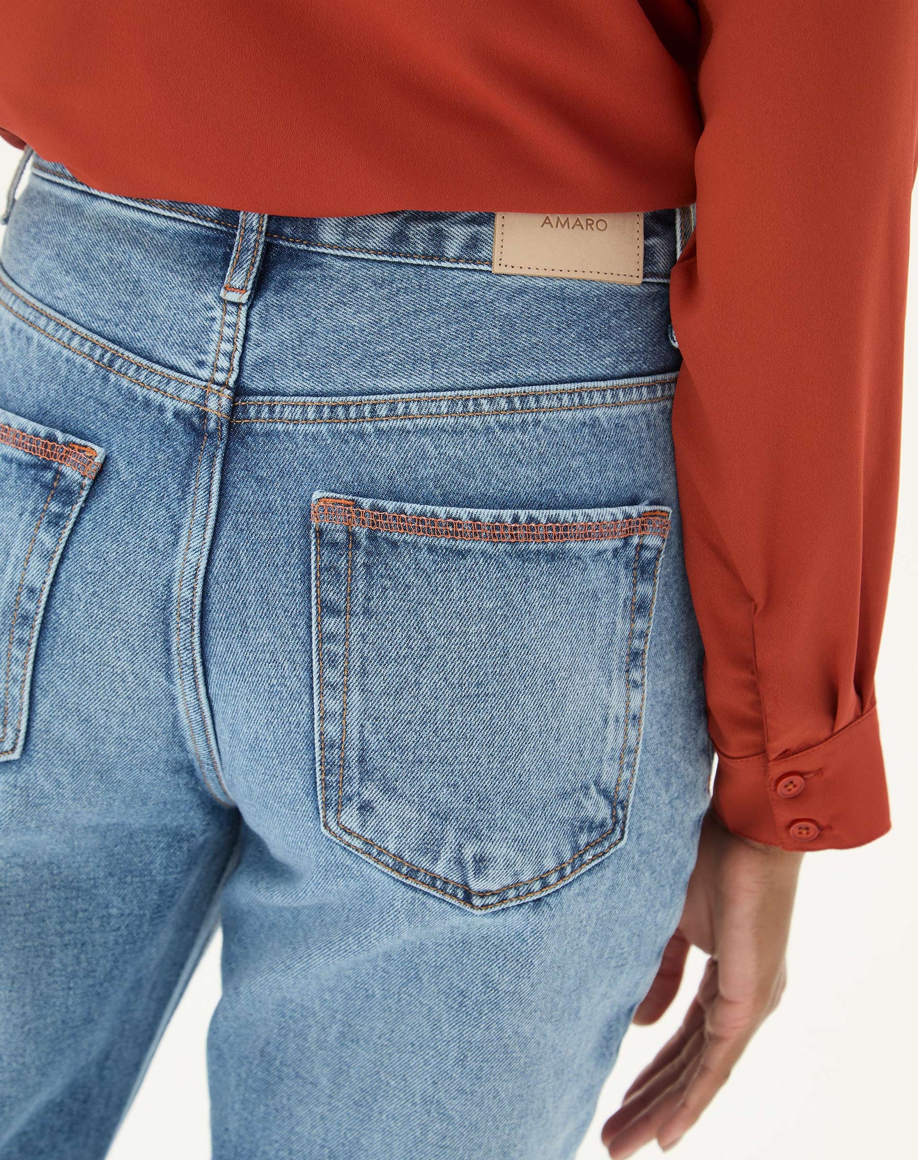 CALÇA JEANS FLARE CINTURA ALTA - AZUL CLARO