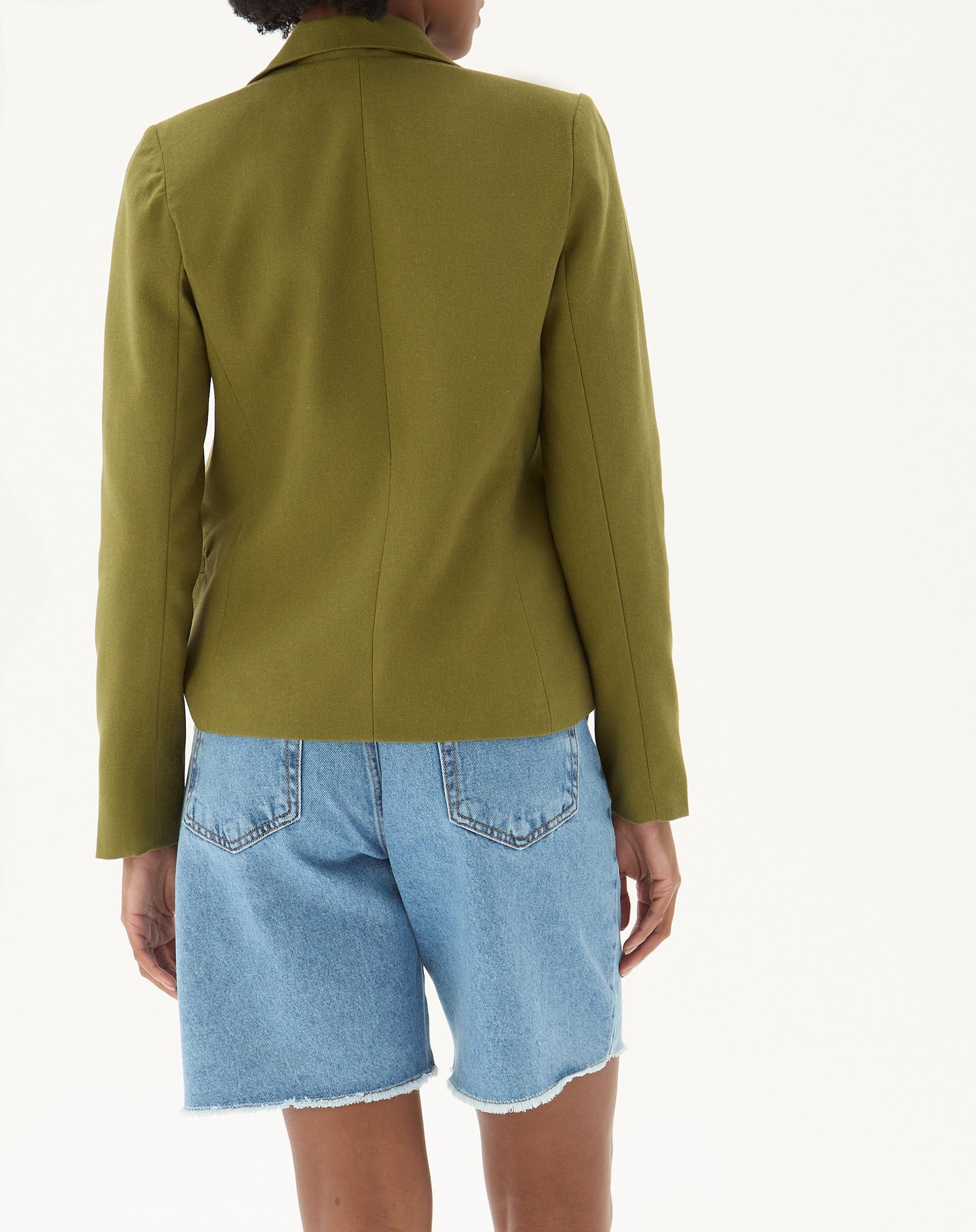 Blazer de Linho Alfaiataria - Verde Militar