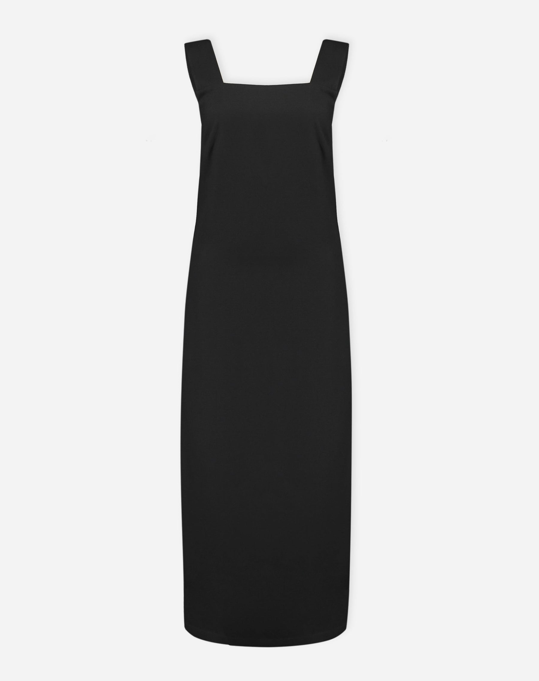 Vestido Regata Midi de Crepe - Preto