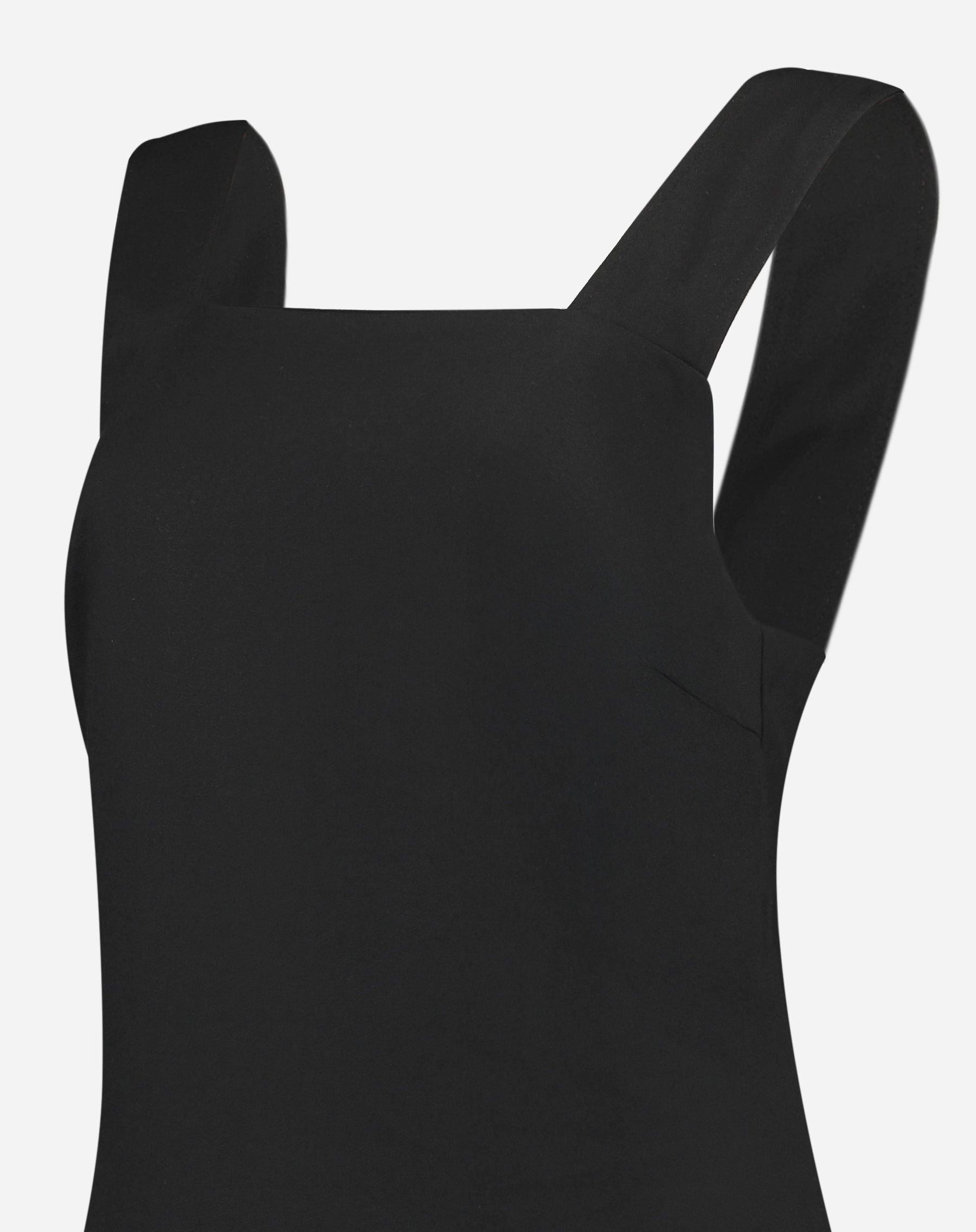 Vestido Regata Midi de Crepe - Preto