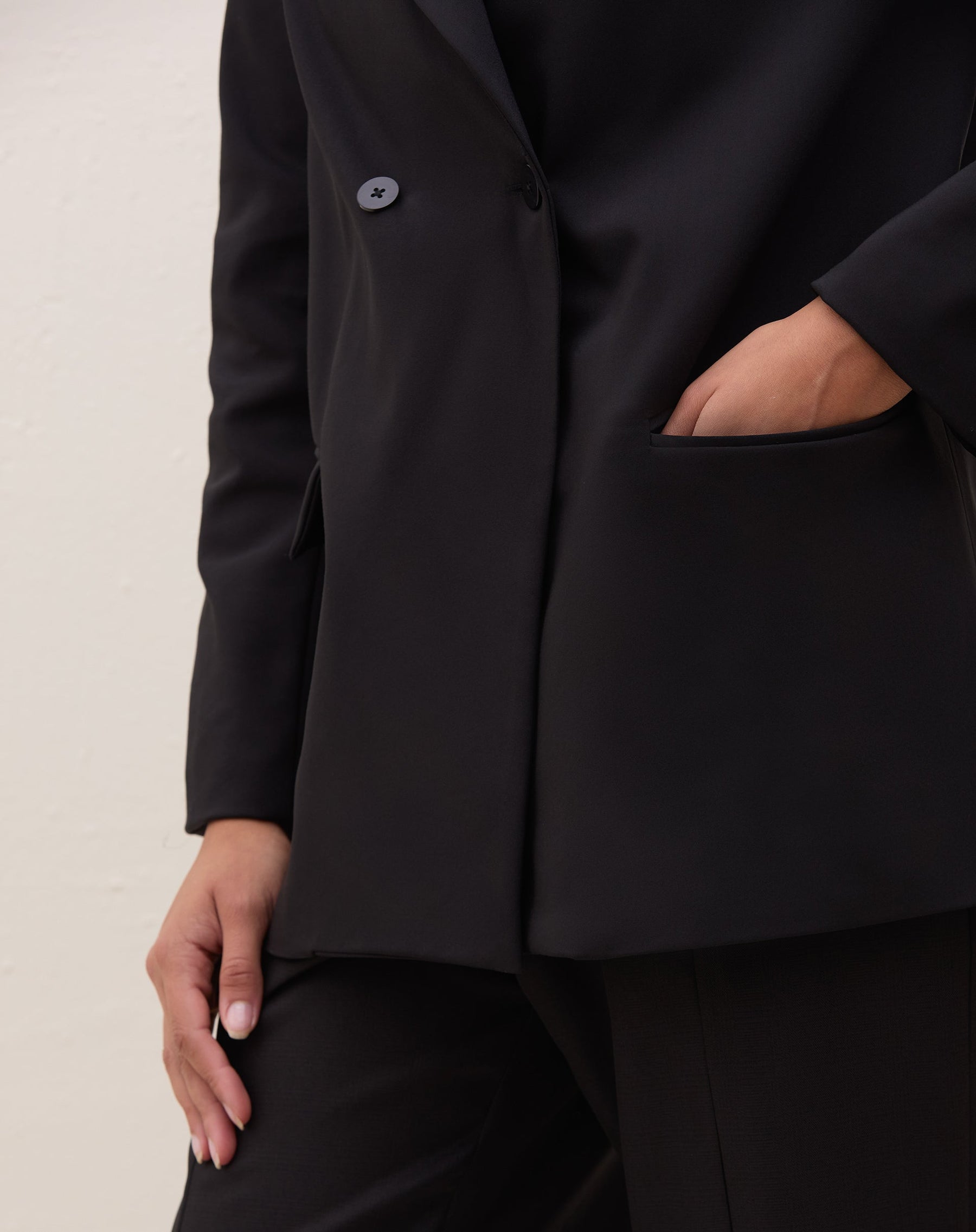 BLAZER ABOTOAMENTO DUPLO - PRETO
