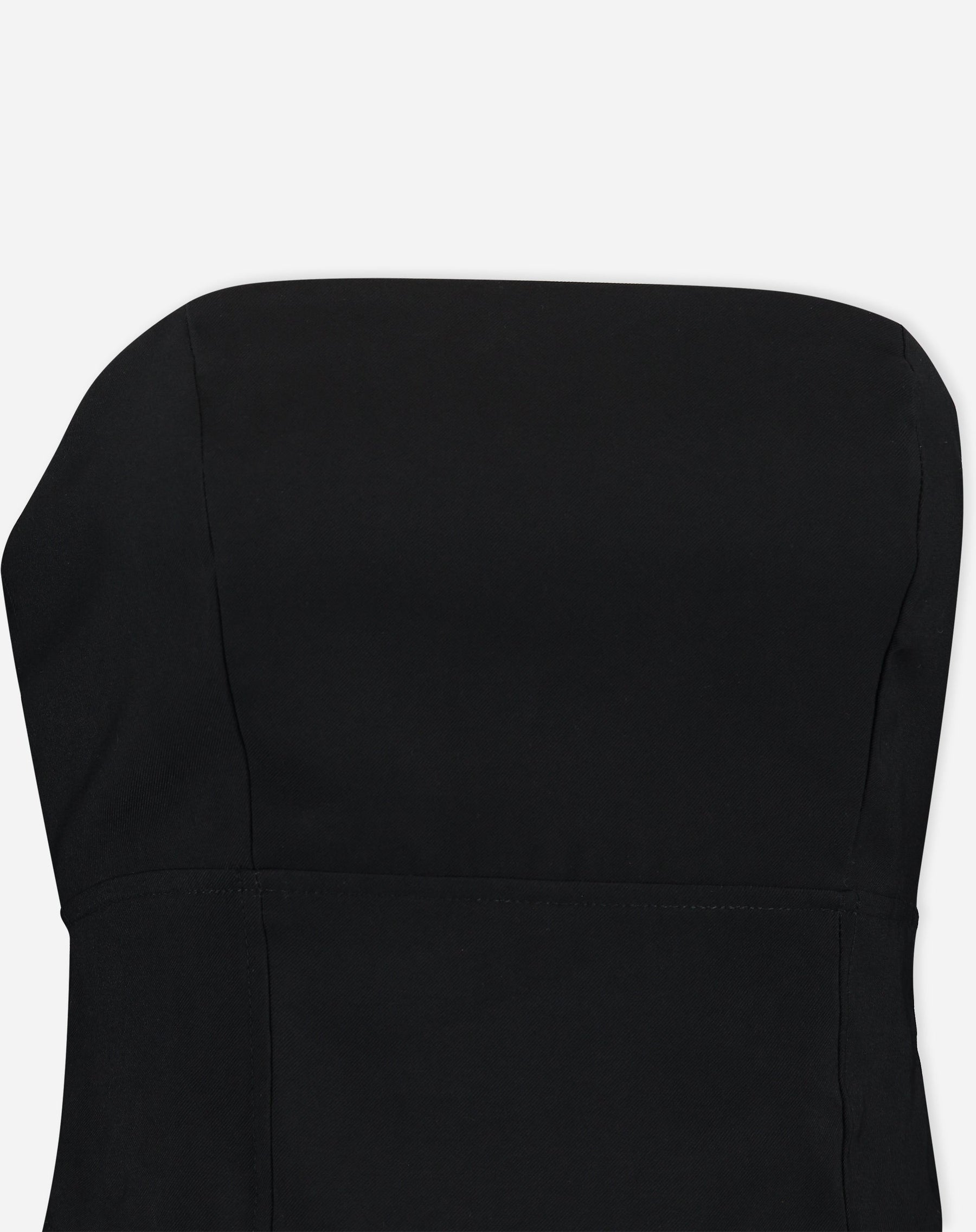 BLUSA SEM ALÇAS ALFAIATARIA - PRETO