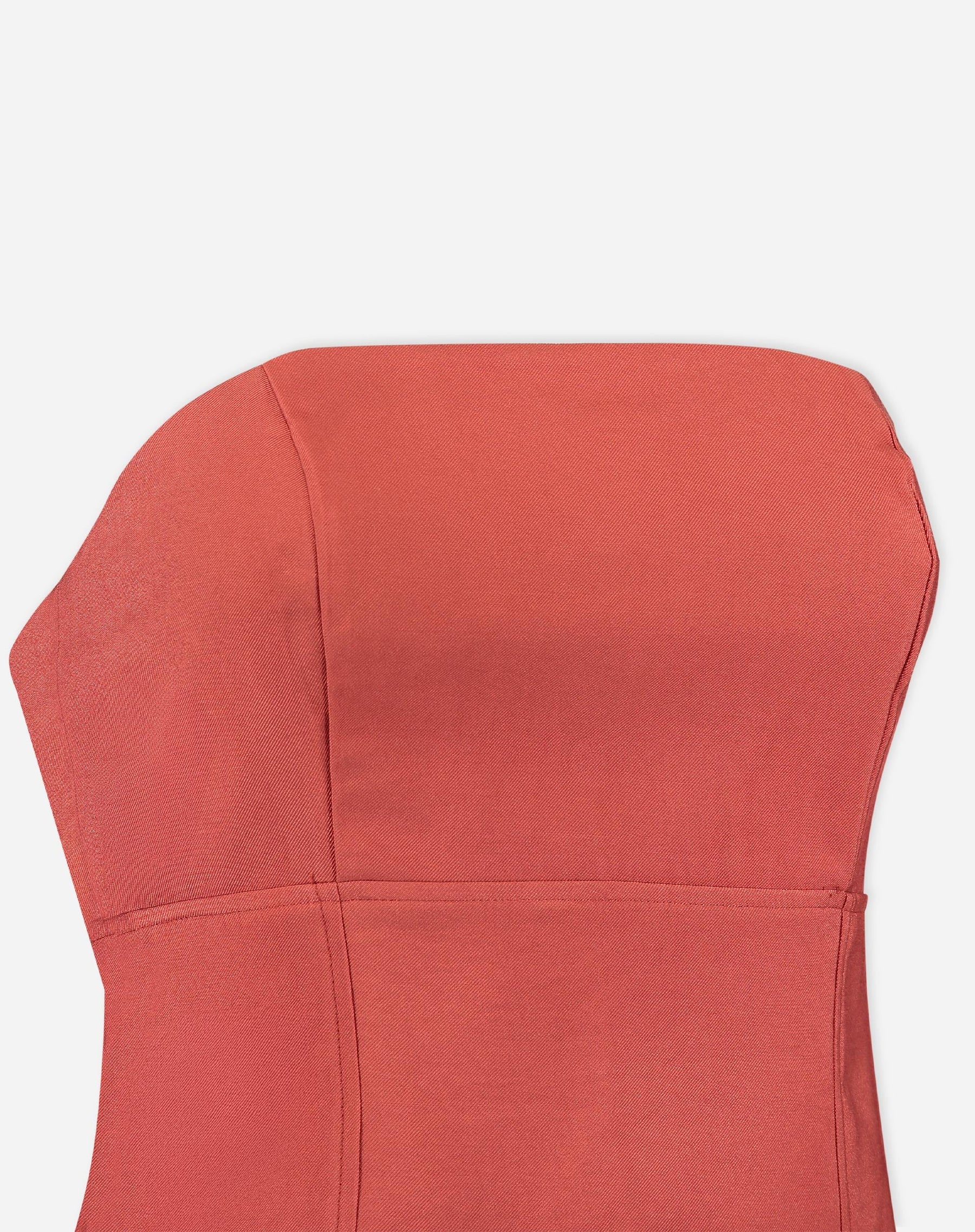 BLUSA SEM ALÇAS ALFAIATARIA - MARROM