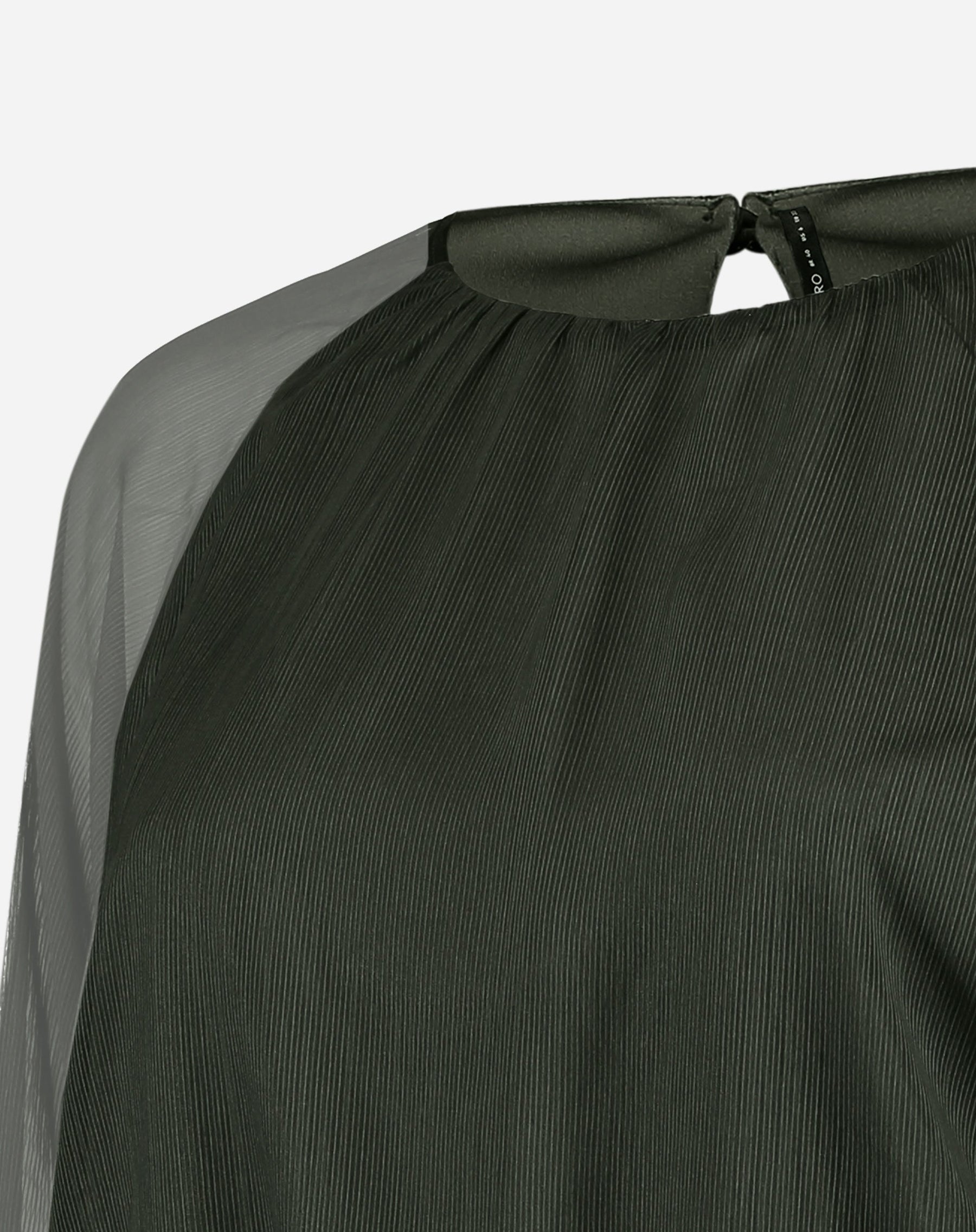 VESTIDO CURTO MANGA LONGA BUFANTE - VERDE