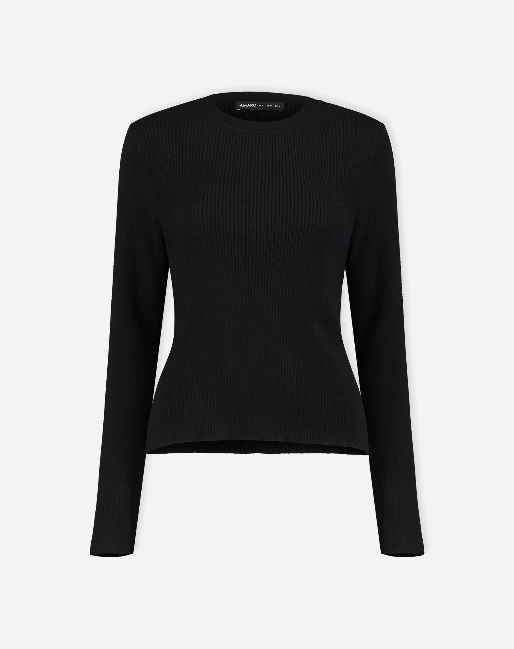 SUÉTER TRICOT GOLA CARECA - PRETO