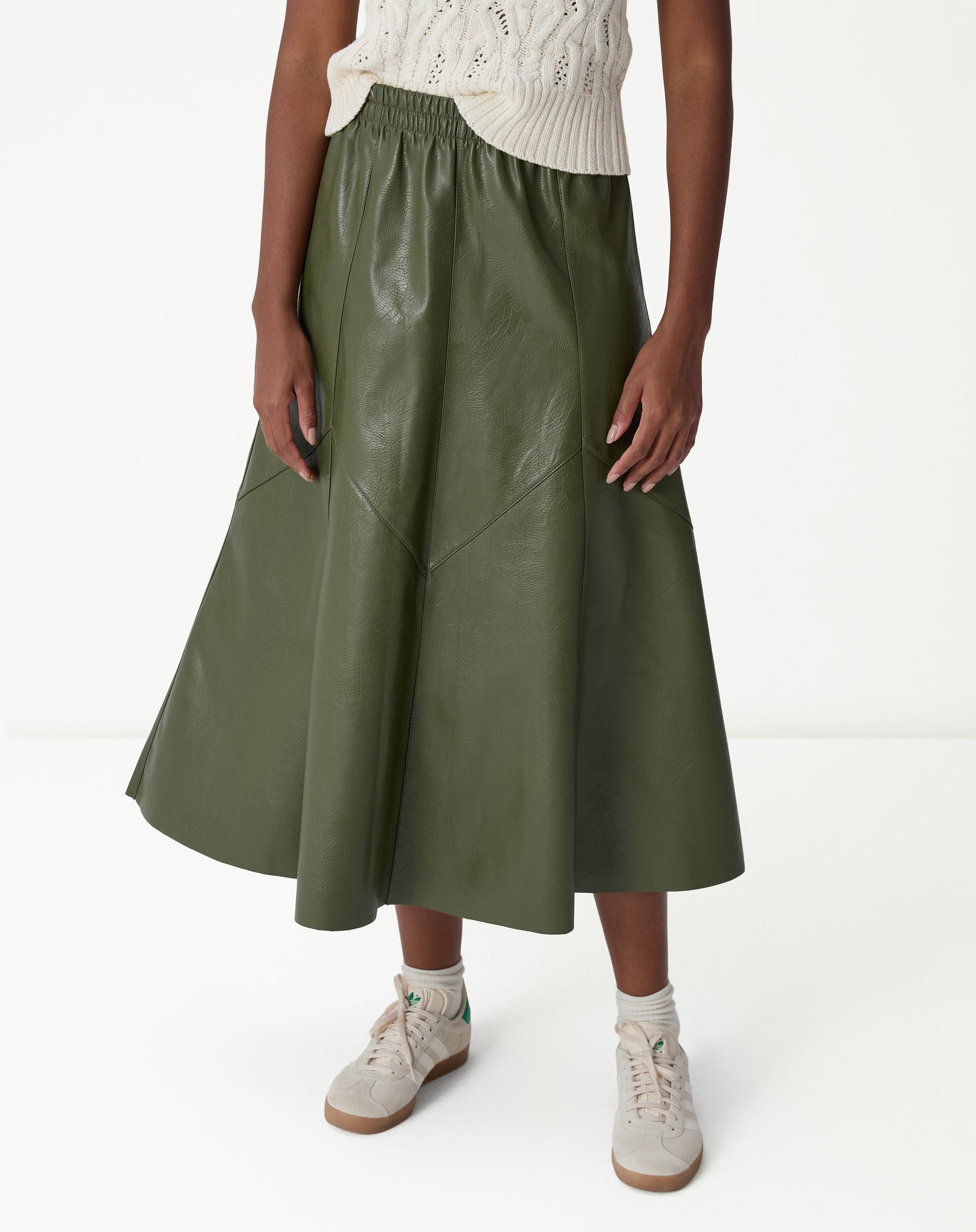 Saia Midi Statement - Verde Militar