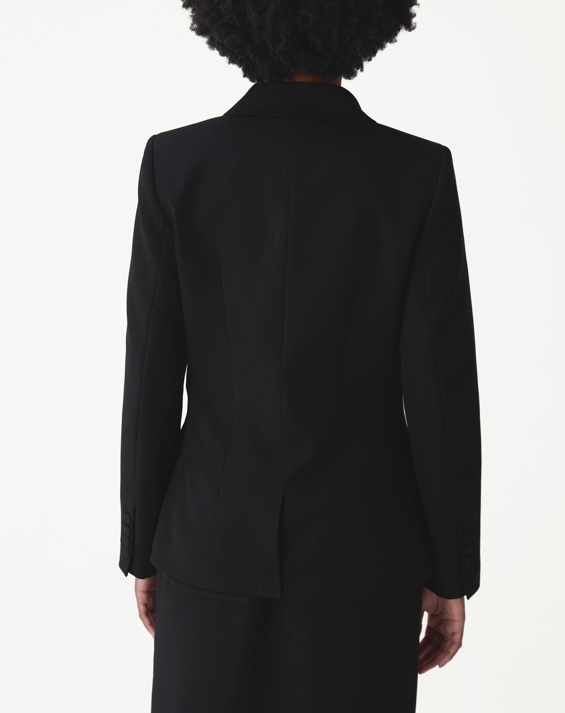 BLAZER SLIM ABOTOAMENTO DUPLO ALFAIATARIA - PRETO