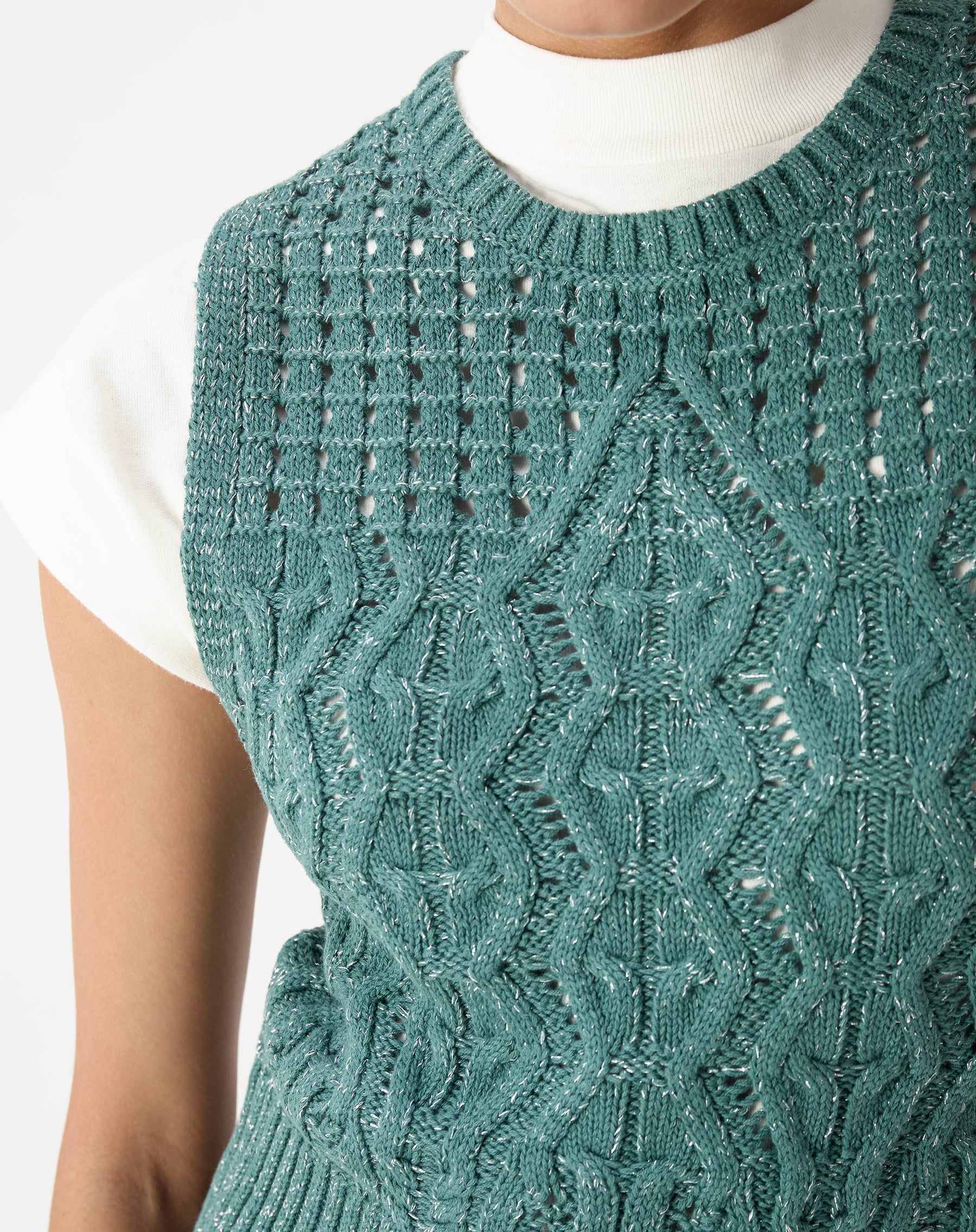 REGATA TRICOT PONTO DIFERENCIADO - VERDE