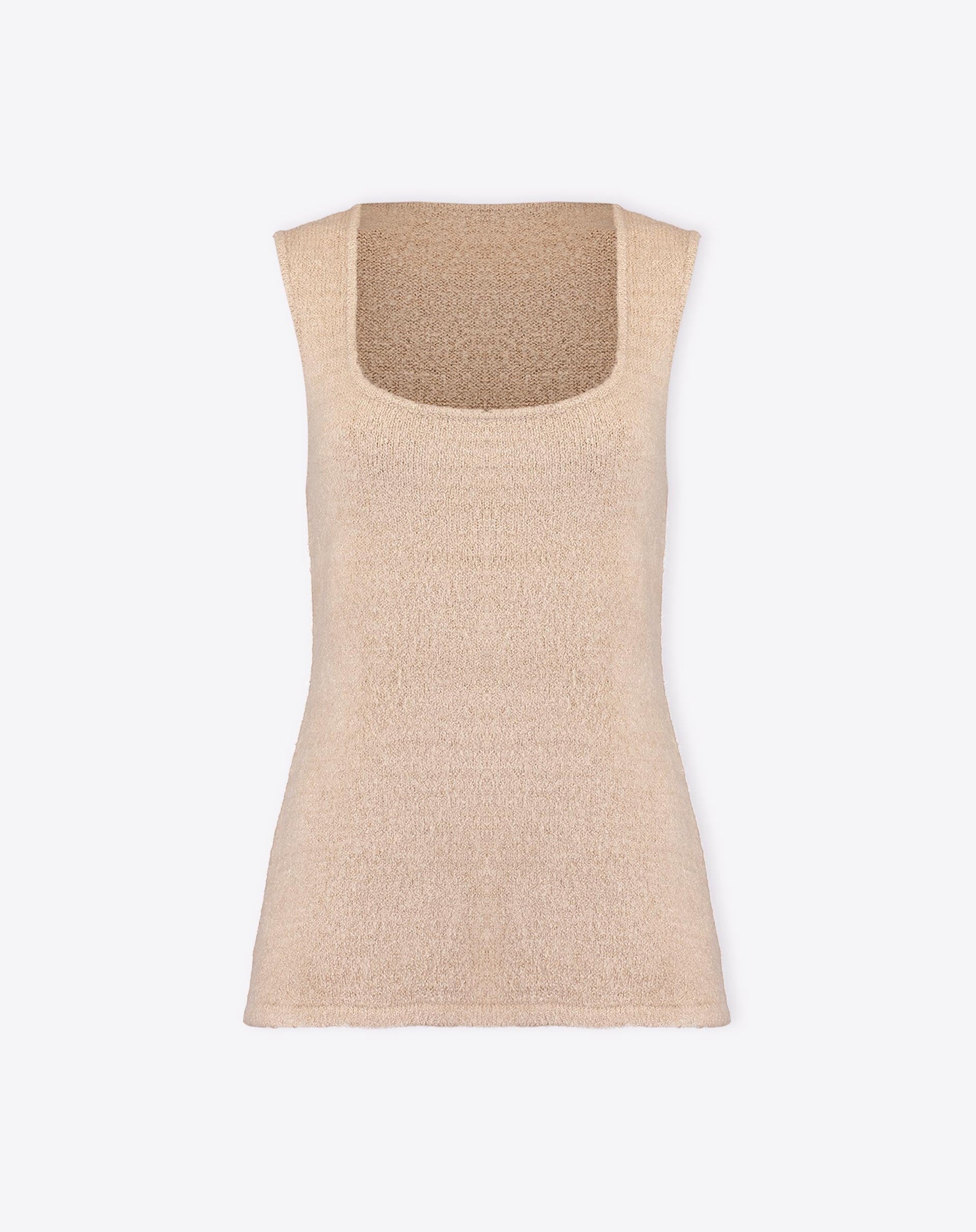 REGATA ALONGADA DE TRICOT - BEGE