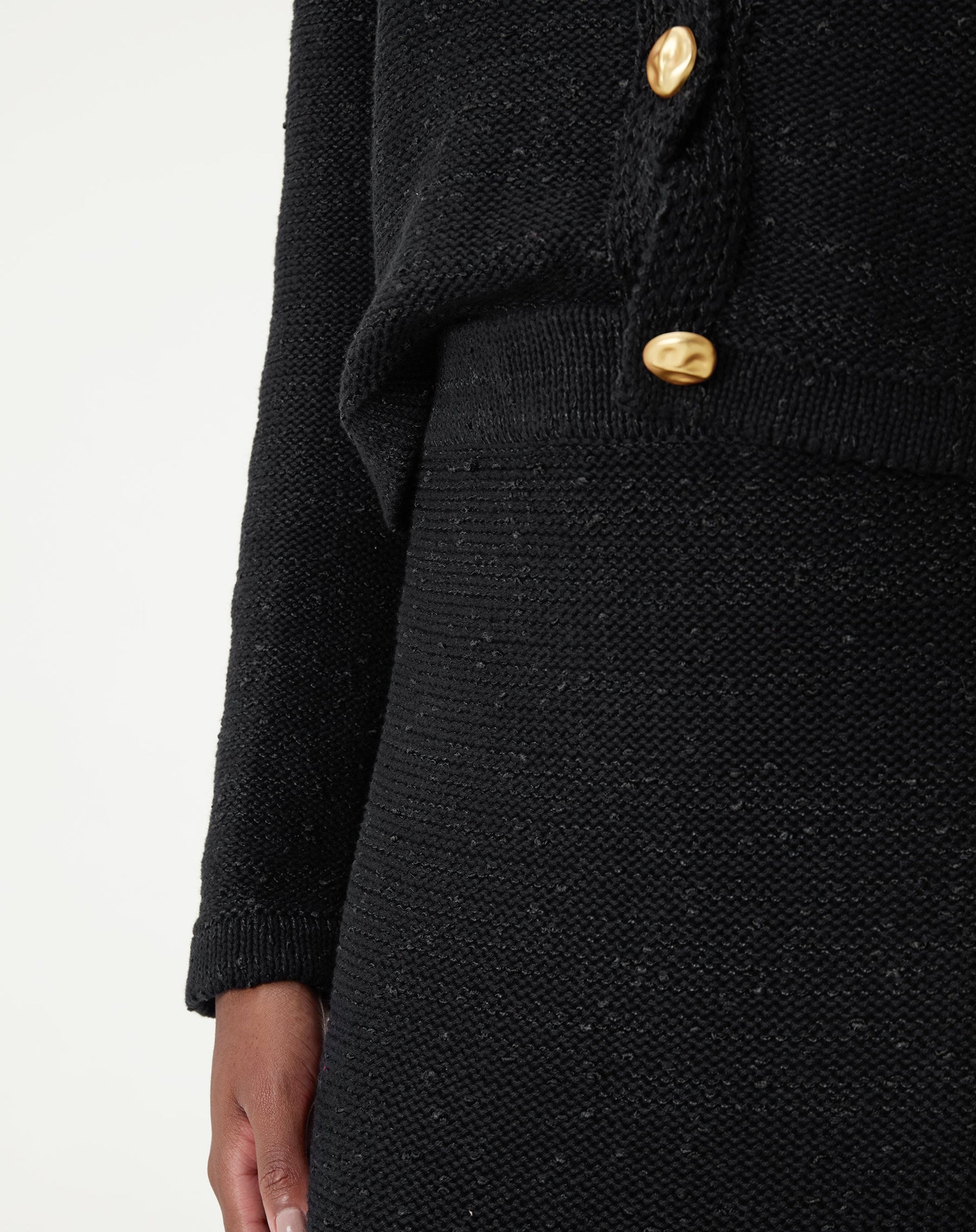 SAIA LONGA TRICOT - PRETO