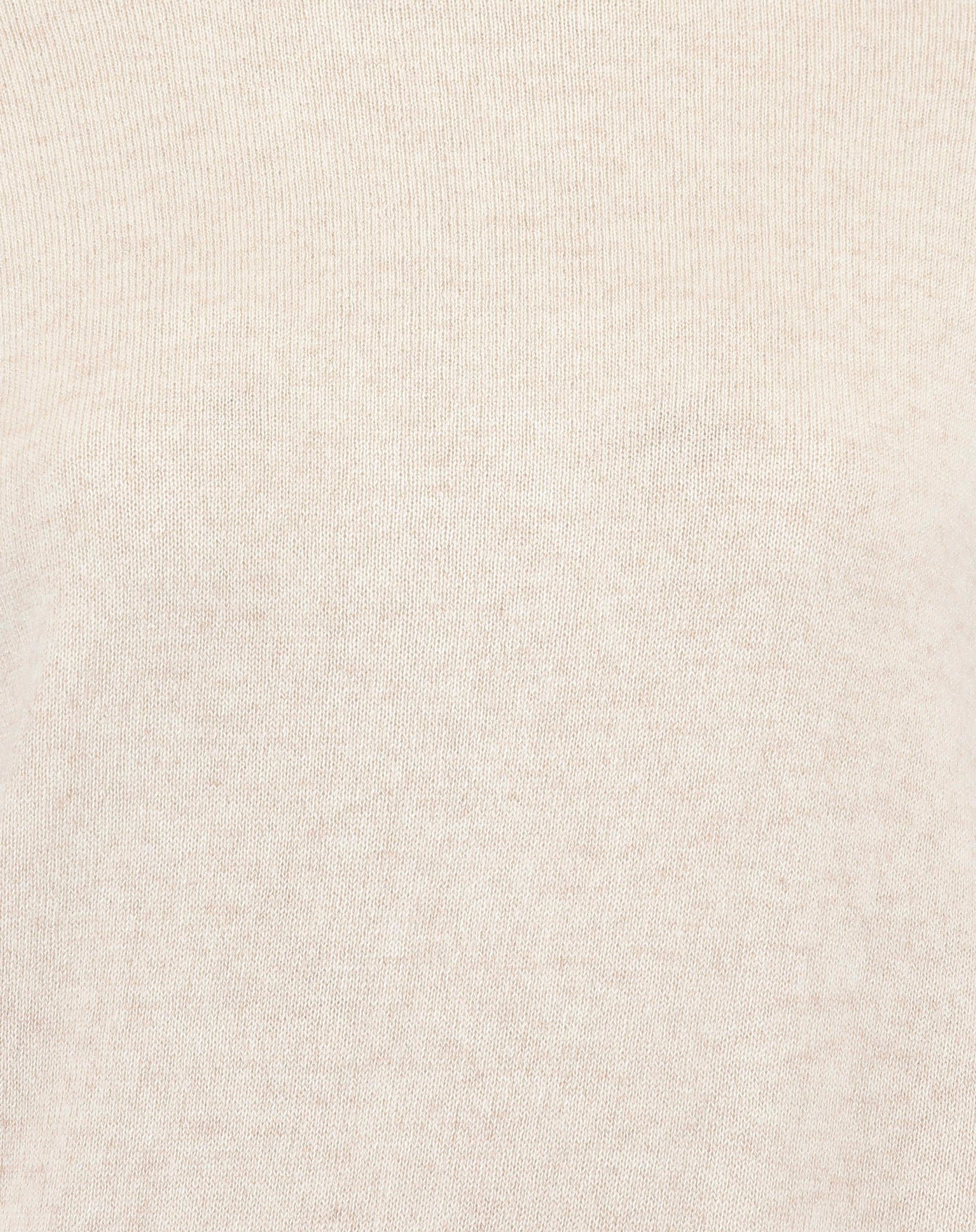 SUÉTER CASHMERE GOLA ALTA - AREIA