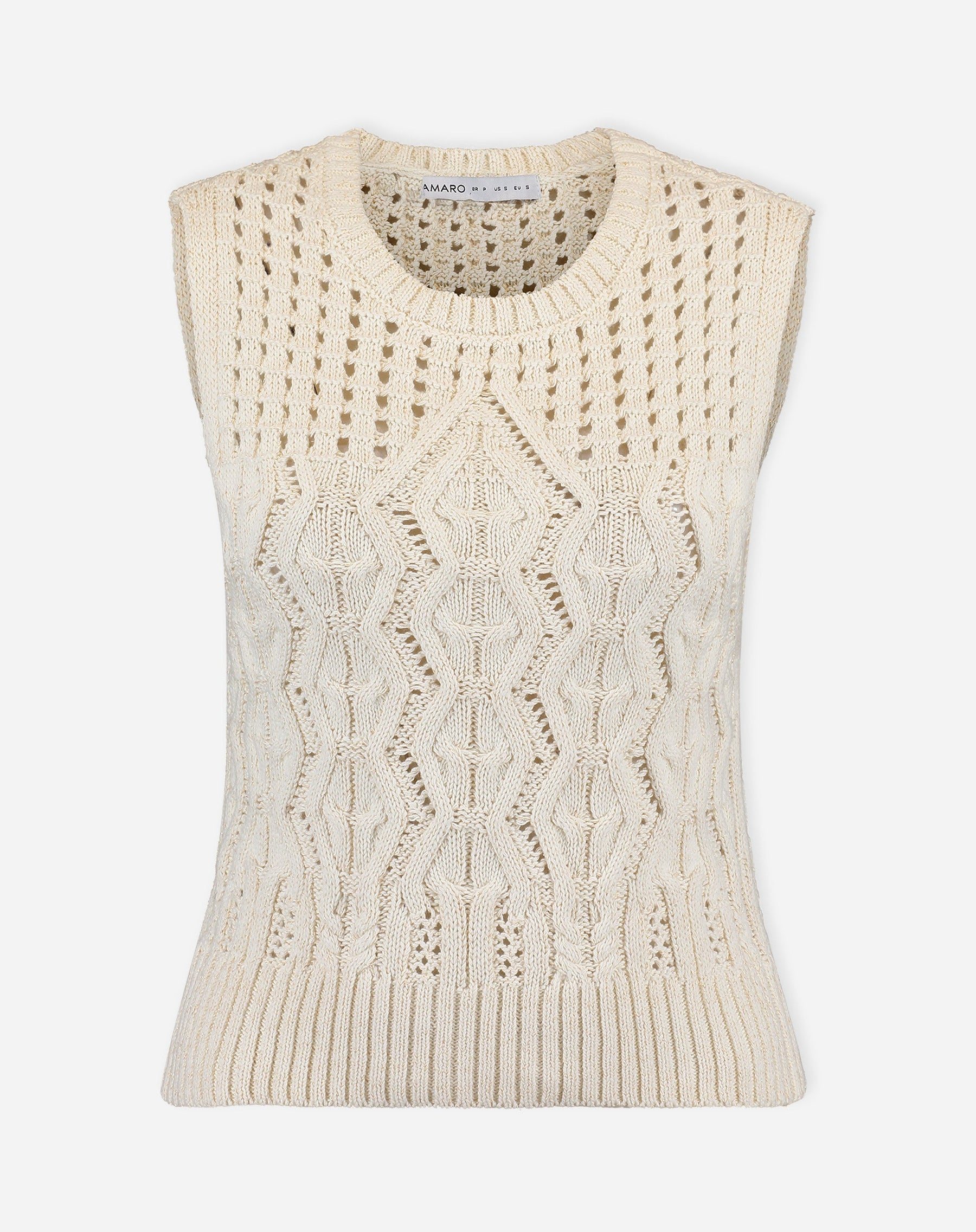 REGATA TRICOT PONTO DIFERENCIADO - BEGE