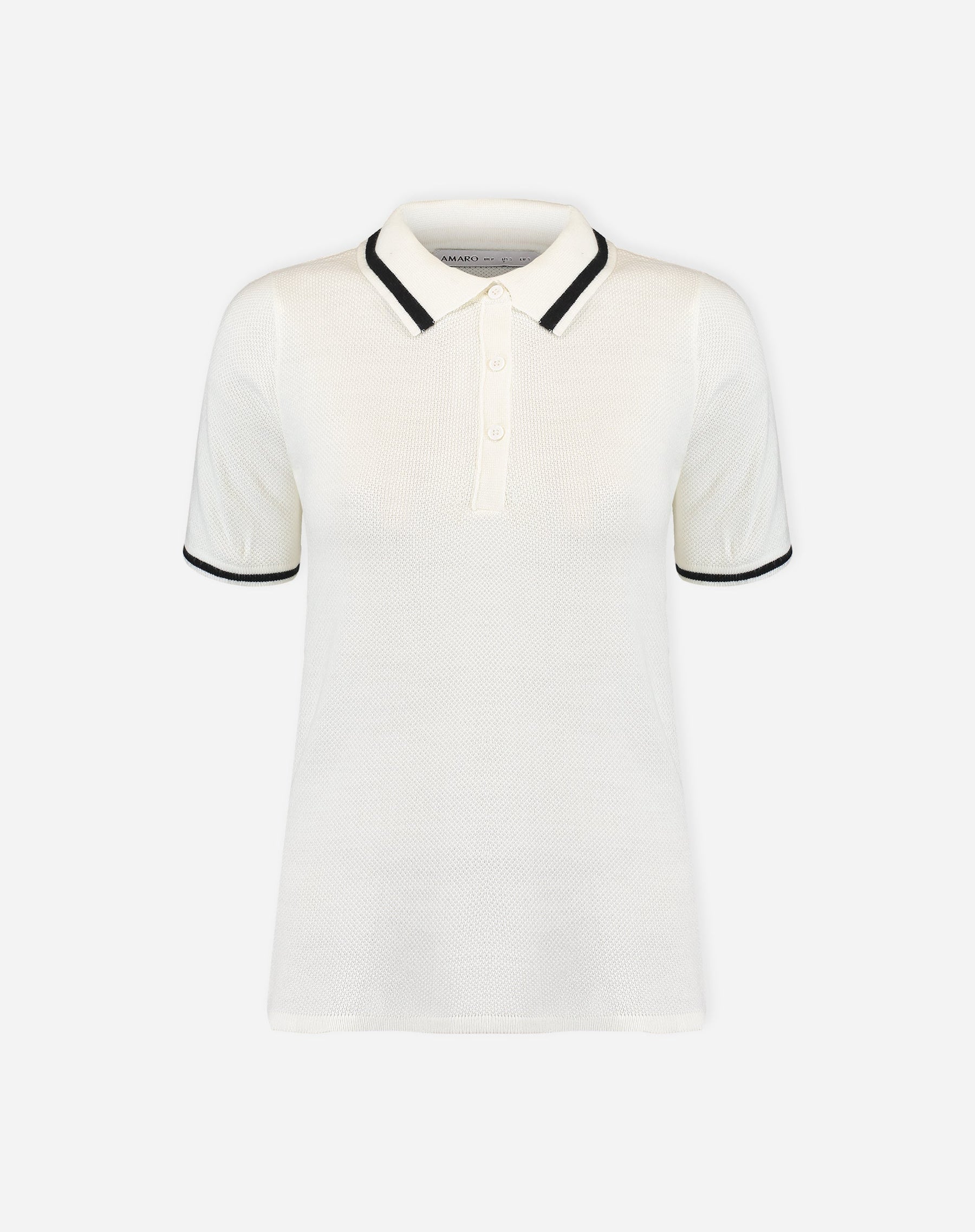 BLUSA POLO TRICOT - OFF-WHITE