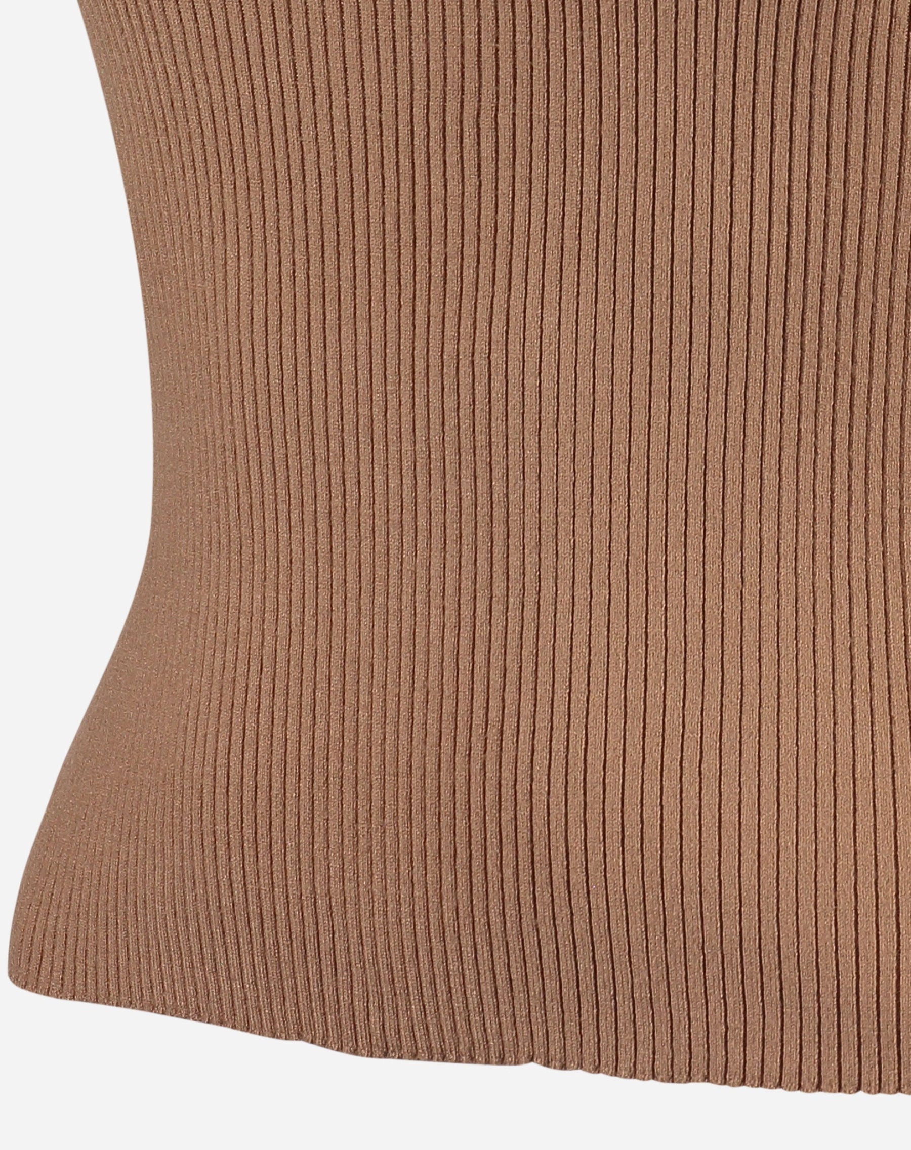 REGATA BÁSICA TRICOT DECOTE U - BEGE