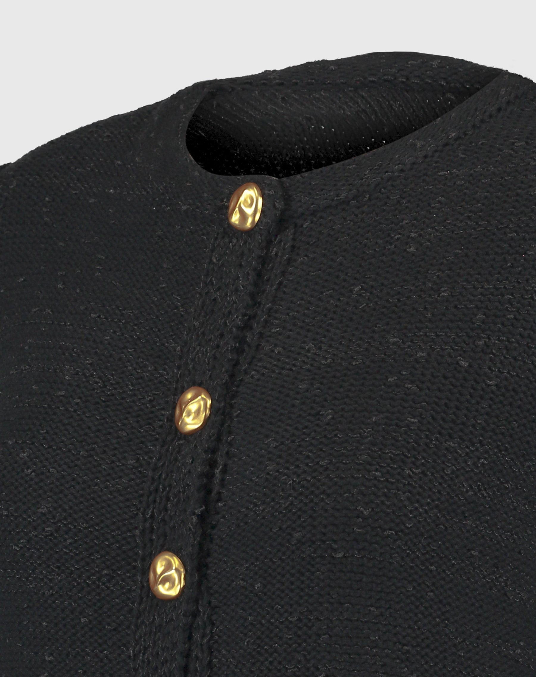 CARDIGAN TRICOT COM BOTÕES - PRETO