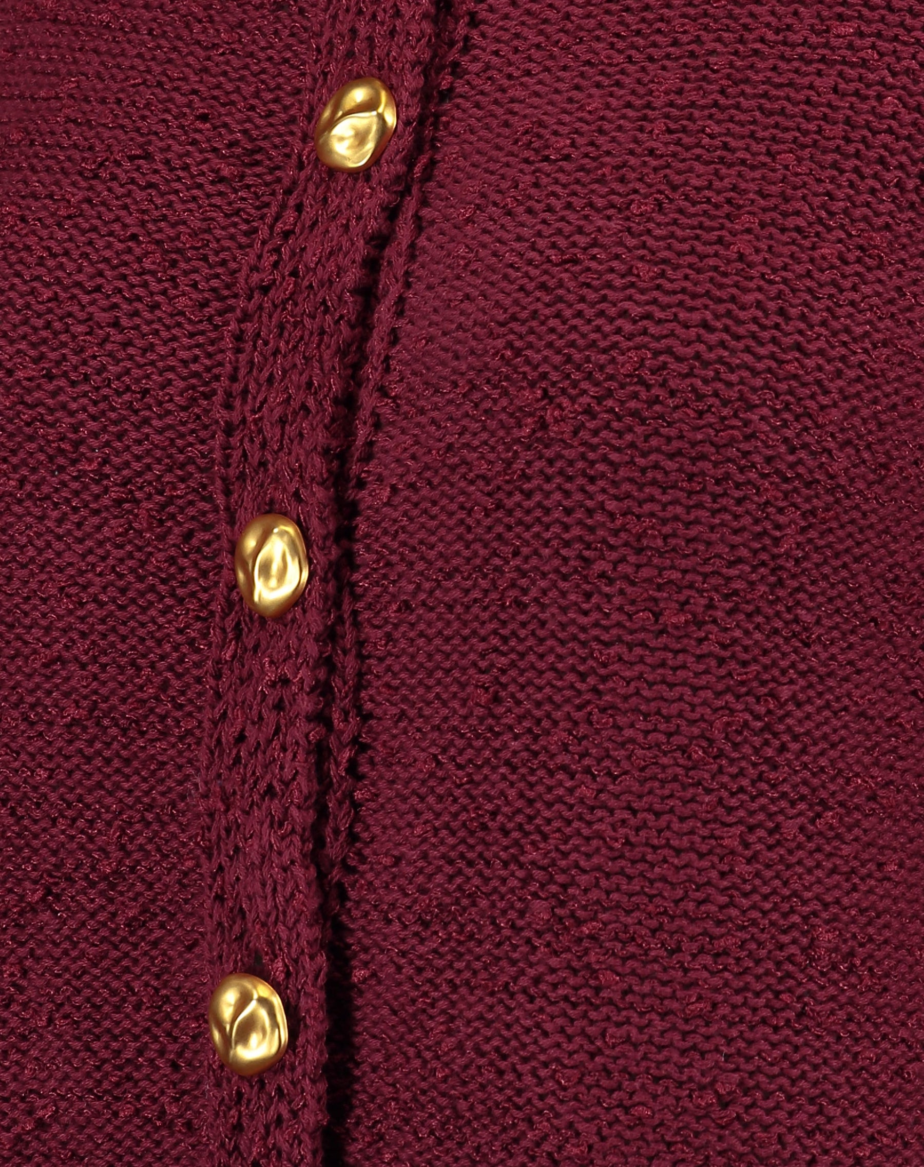 CARDIGAN TRICOT COM BOTÕES - VERMELHO