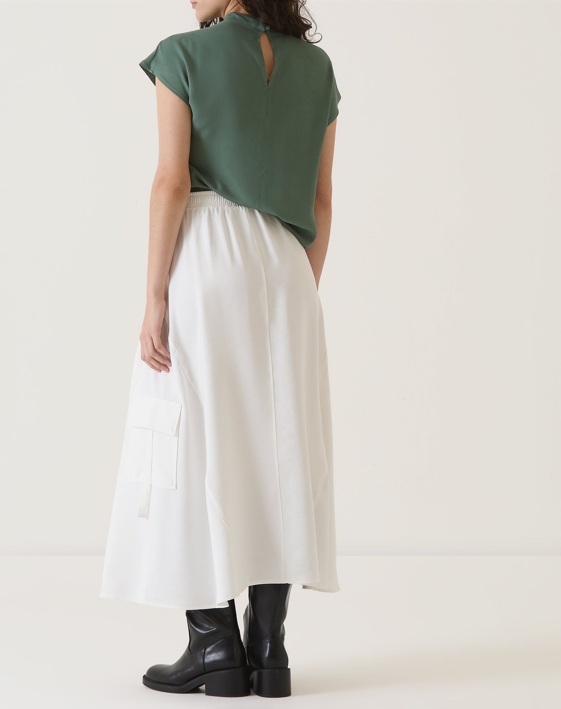 SAIA BOLSOS CARGO DE ALFAIATARIA - OFF-WHITE