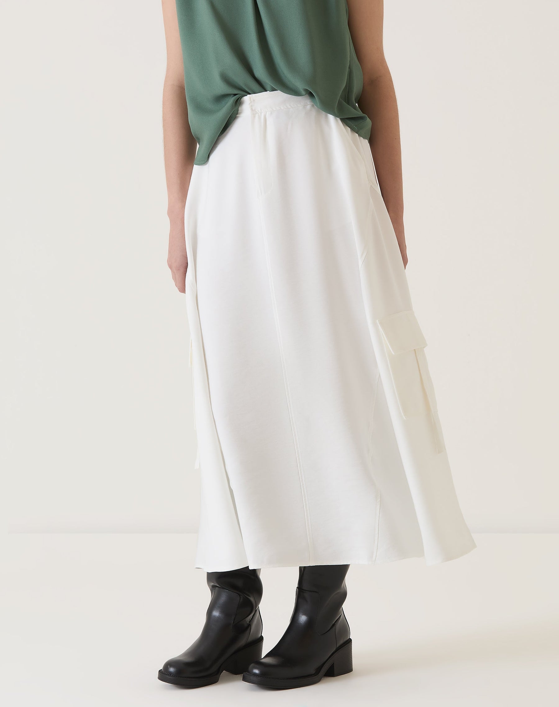 SAIA BOLSOS CARGO DE ALFAIATARIA - OFF-WHITE