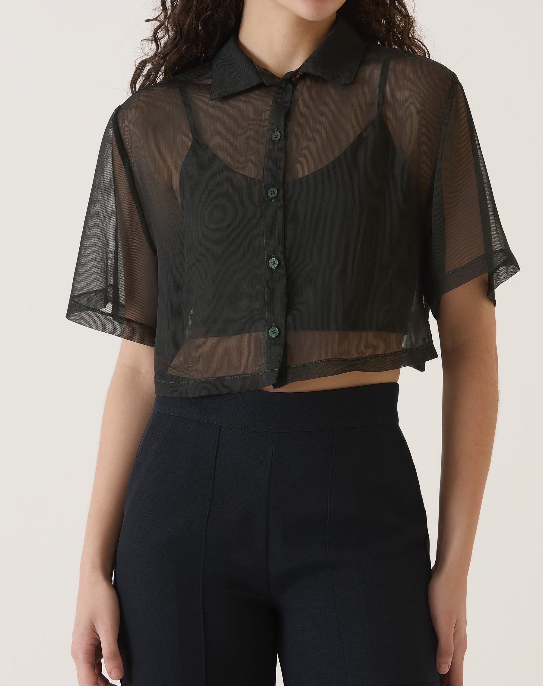 CAMISA MANGA CURTA - VERDE