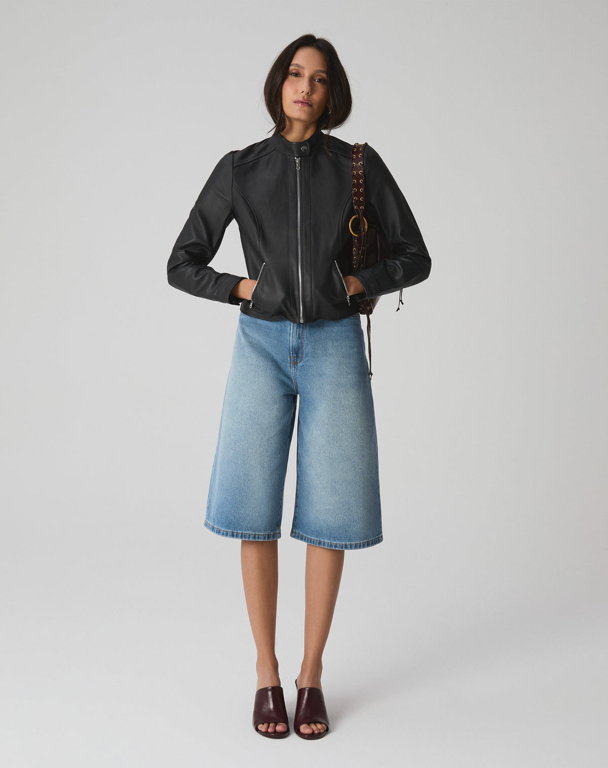 Jaqueta Couro Pelica Essential - Preto