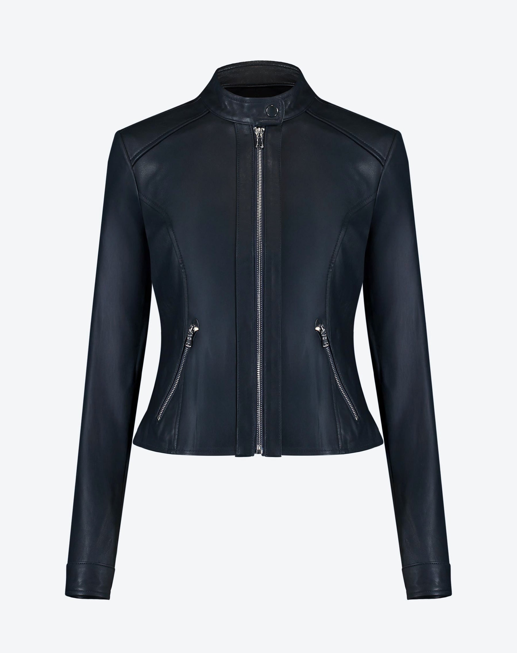 Jaqueta Couro Pelica Essential - Azul Marinho