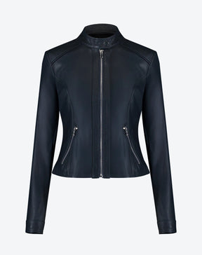 Jaqueta Couro Pelica Essential - Azul Marinho
