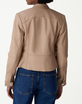 Jaqueta Couro Pelica Essential - Rosa Claro