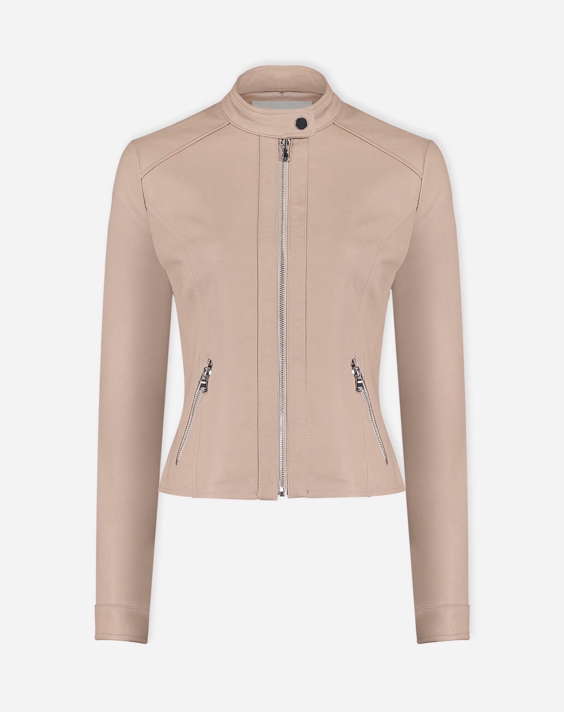 Jaqueta Couro Pelica Essential - Rosa Claro