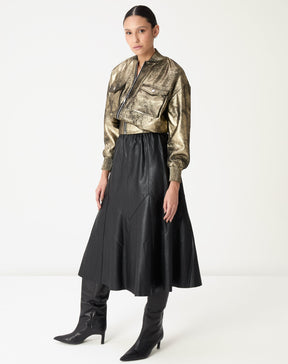 Saia Midi Statement - Preto