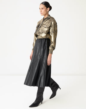 Saia Midi Statement - Preto