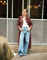 CALÇA JEANS WIDE CINTURA ALTA - AZUL CLARO