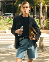 BLAZER ABOTOAMENTO DUPLO - PRETO