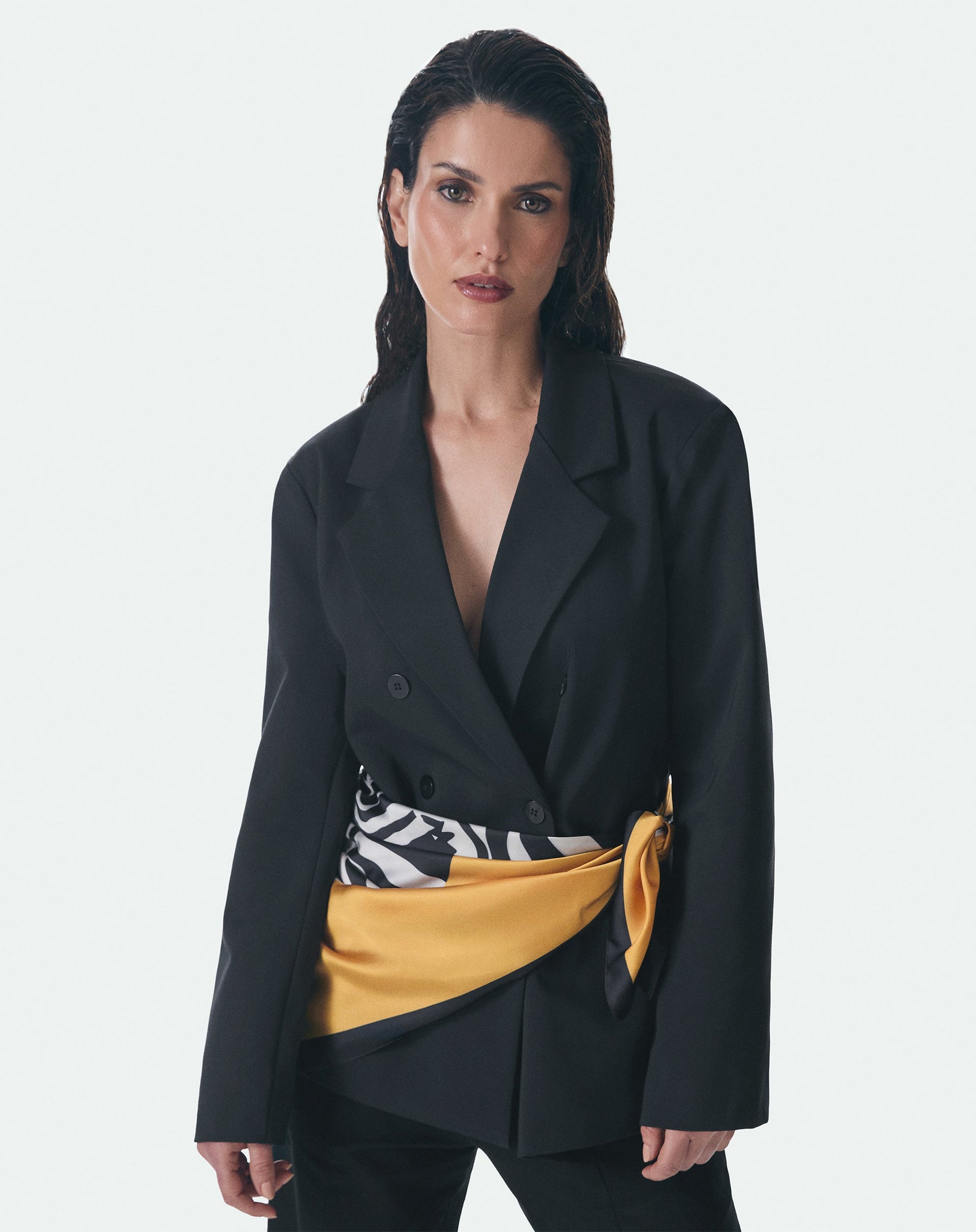 BLAZER ABOTOAMENTO DUPLO - PRETO