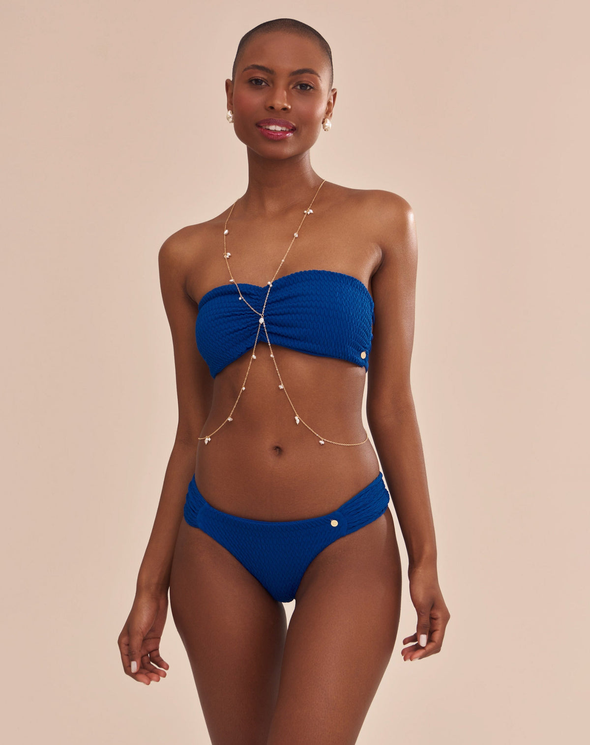 Top Ola Bandeau Antonella Azul Capri - Azul
