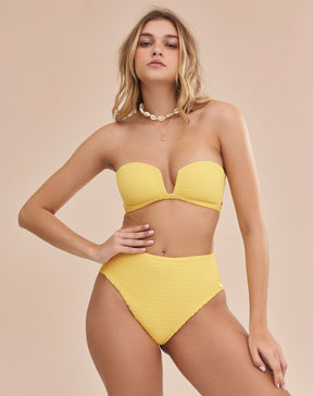 Calcinha Ola Hot Pant Amarelo Sol - Amarelo