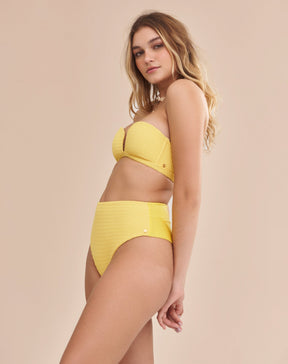 Calcinha Ola Hot Pant Amarelo Sol - Amarelo