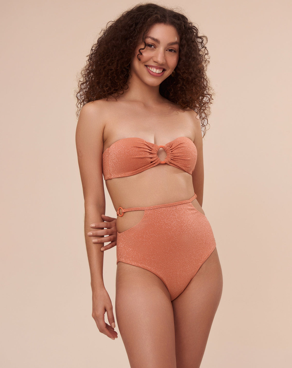 Strapless Top Rebeca Serena Papaya - Laranja