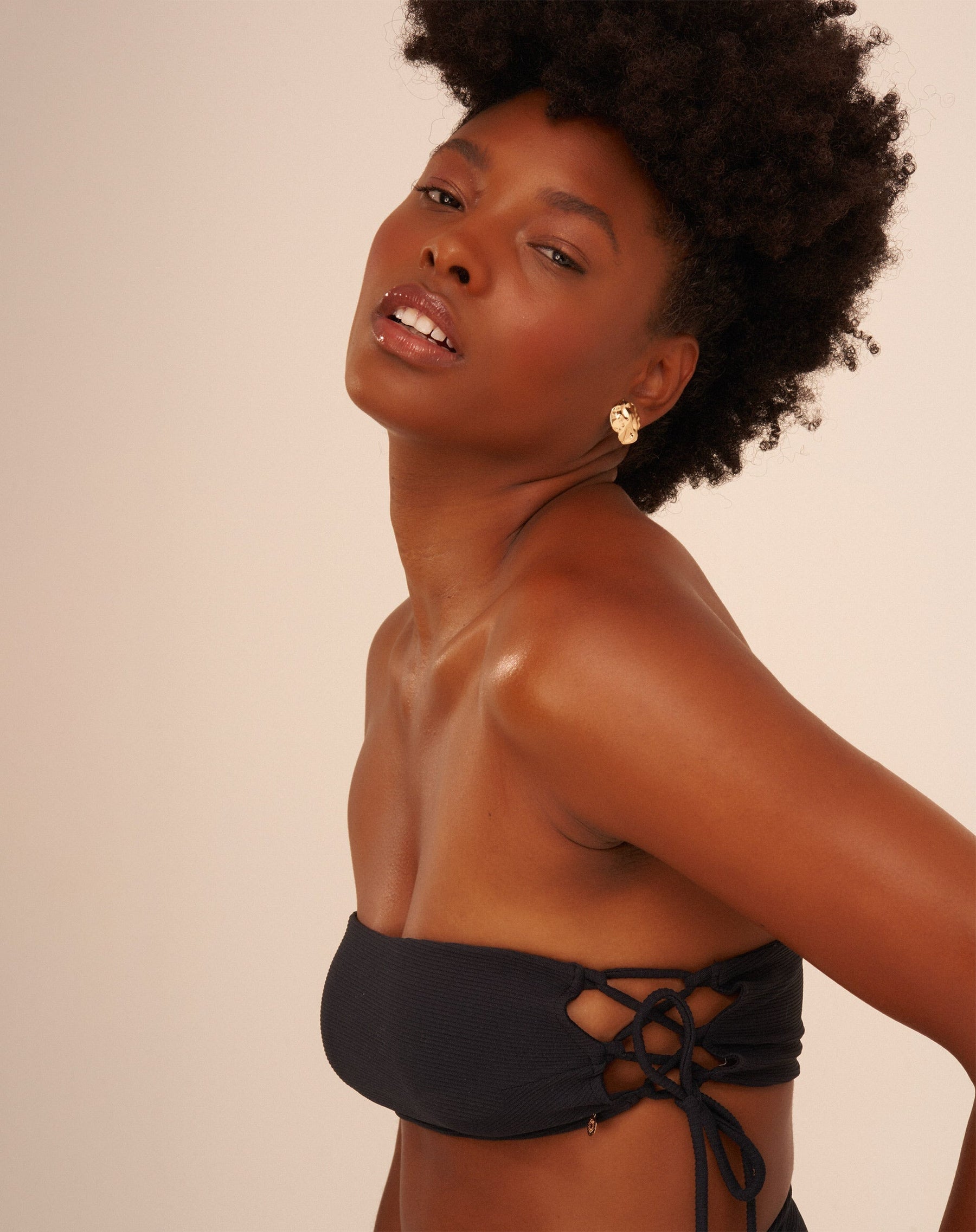 Top Thayse Luz da Manhã Preto - Preto