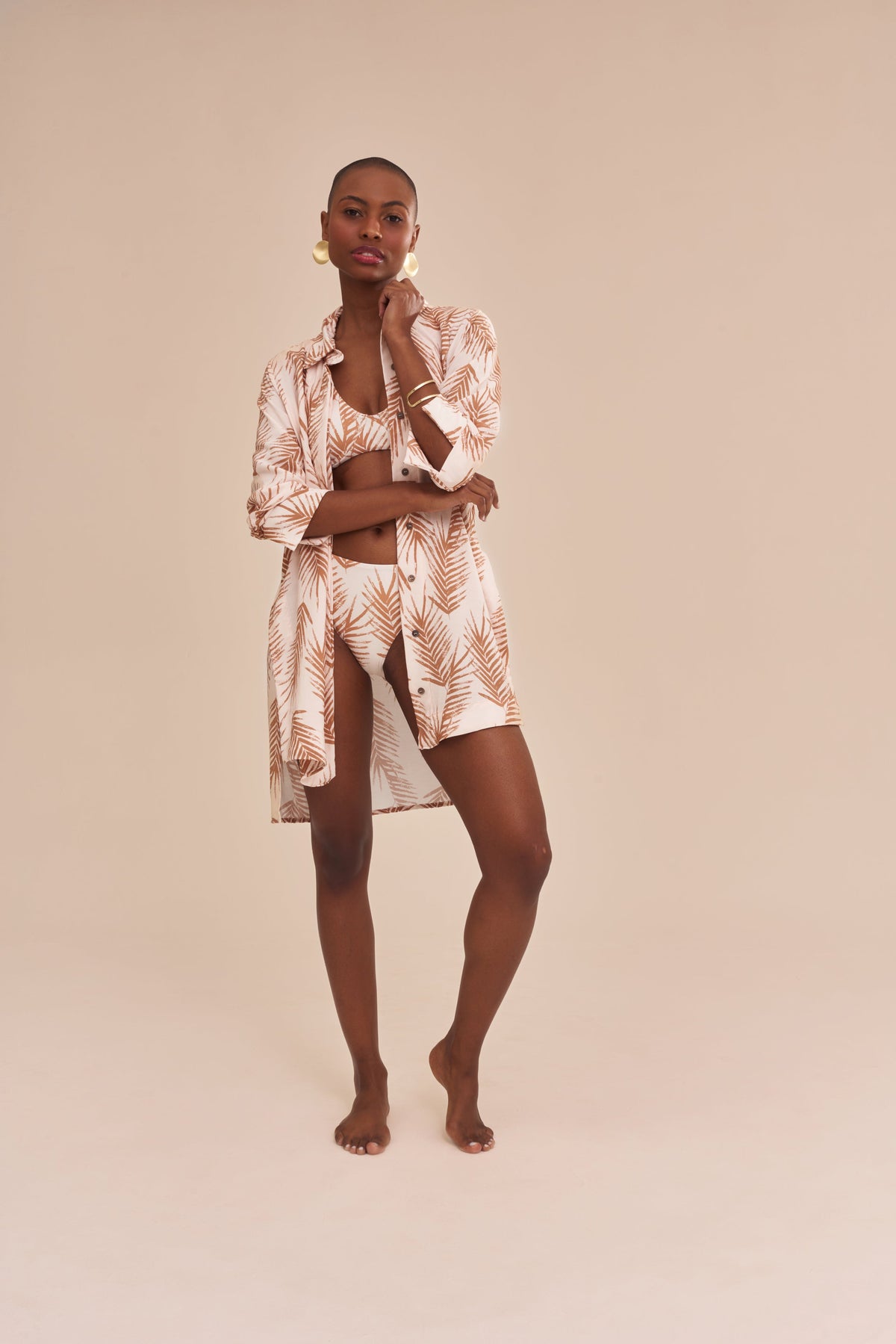 CAMISÃO PALMS AREIA - BEGE