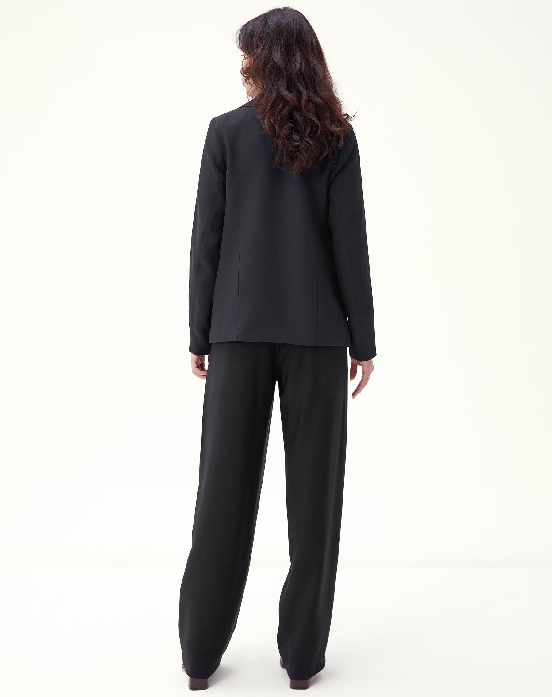 BLAZER SLIM GOLA COM LAPELA ALFAIATARIA - PRETO