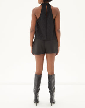 SHORTS CURTO RETO ALFAIATARIA - PRETO